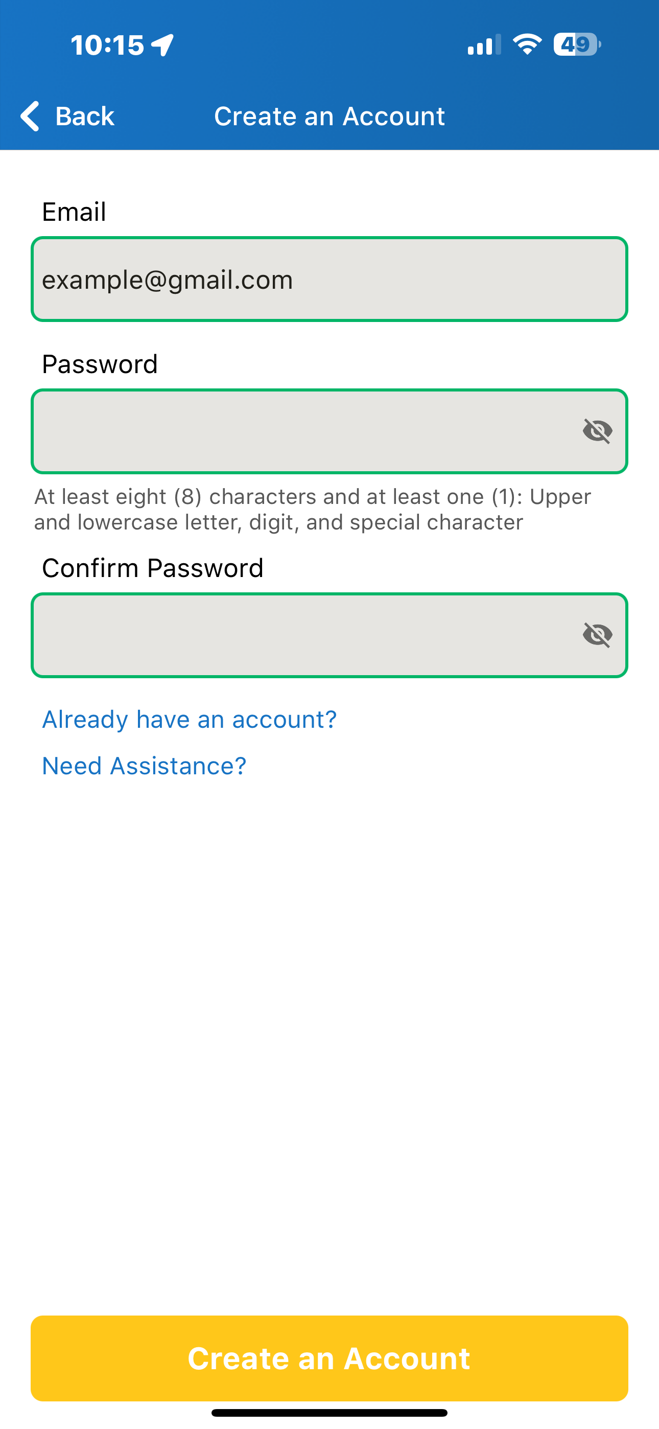 Create an Account - Everything Filled Correctly.PNG