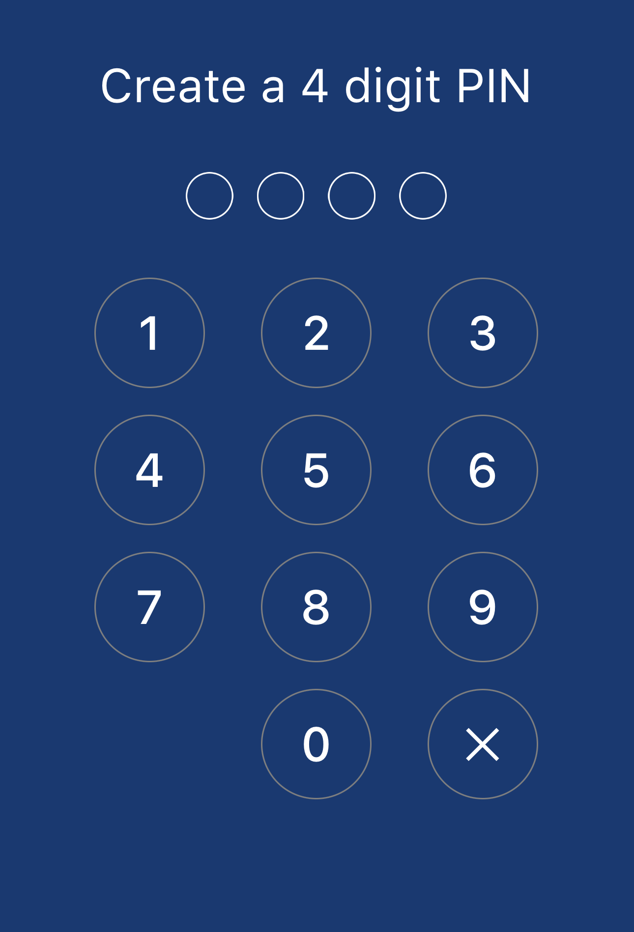 Create a 4 digit PIN.PNG