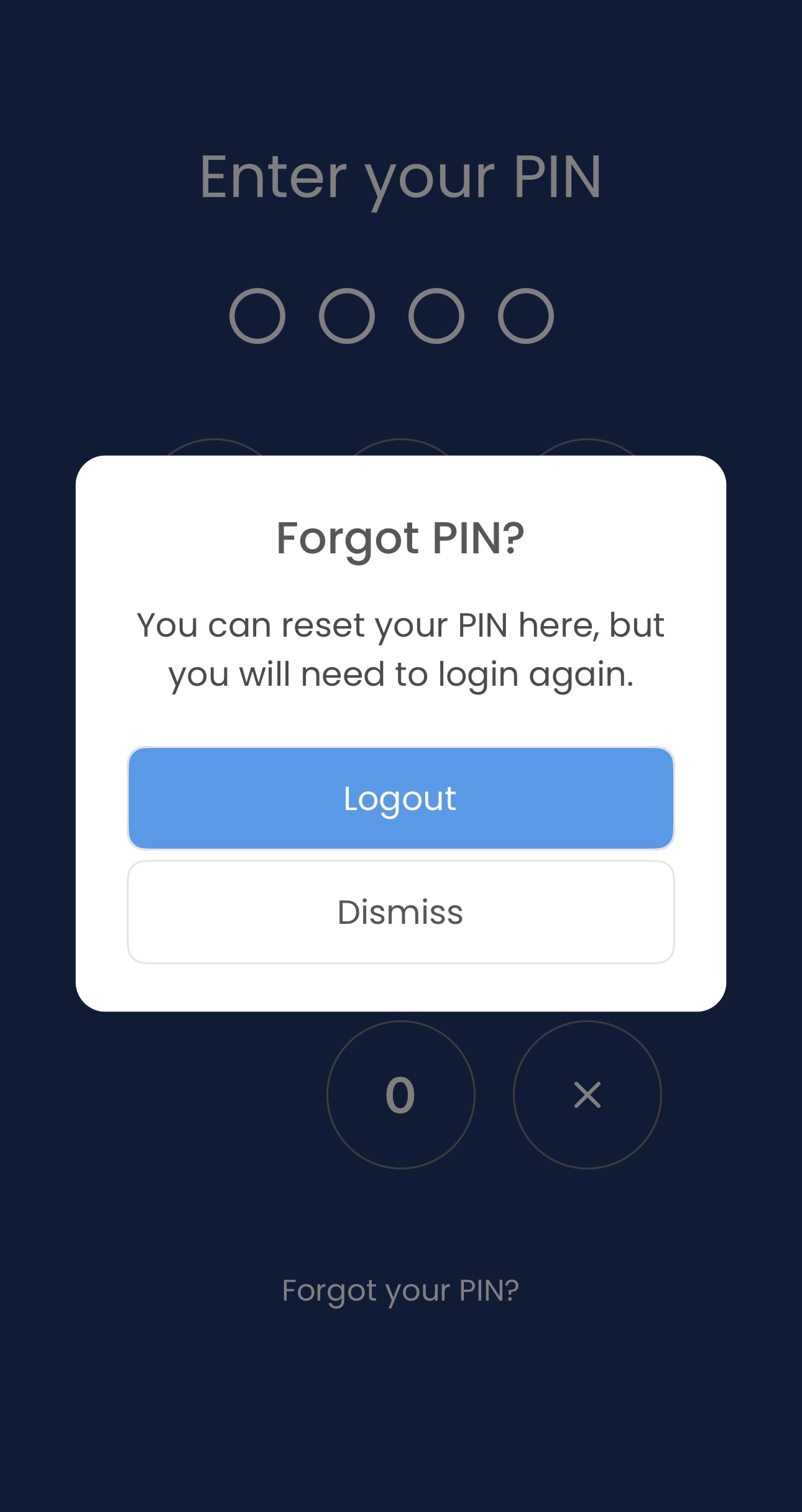 Forgot/Reset 4-Digit PIN – LA Wallet